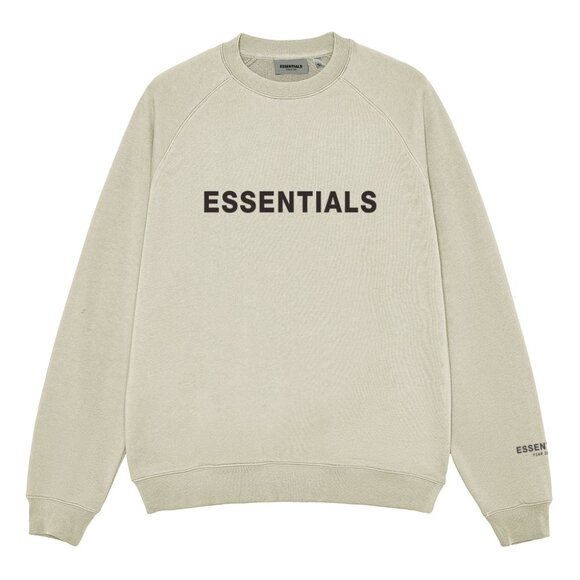 Fear of God Essentials Silicone Letter Crew Neck Pullover Sweatshirt - Picture 1 of 2